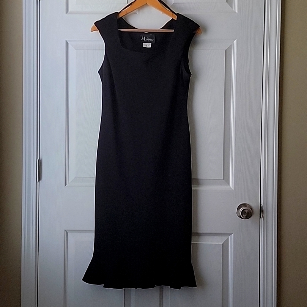 S.L fashions, size 12, Black dress, black dress for all occasions